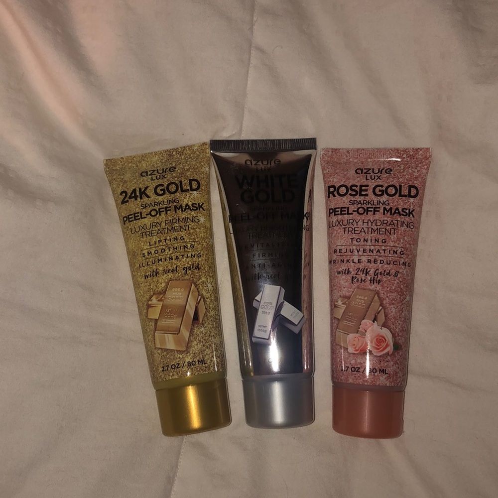 three peel off masks!